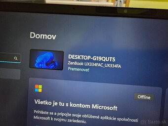 2 Displejovy štýlový Asus Zenbook 13 plnefunkcny s 8gb ram 5 - 7