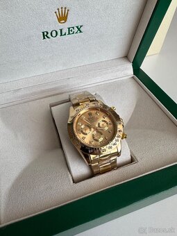 💎Rolex Daytona Gold s trblietajúcimi kamienkami💎 - 7