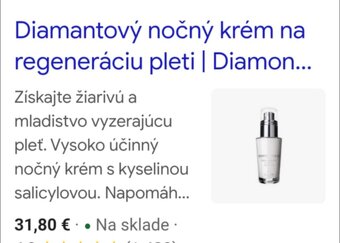 Diamantovy denný plus nočný krém +špachtlička.. Vianocee - 7