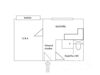 Prenájom 1 izbového bytu s balkónom v Kováčovej - 7