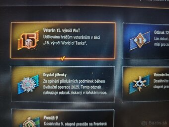 Predám účet World of tank - 7