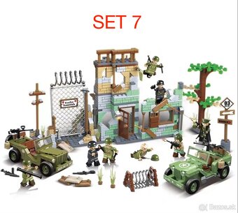 Rôzne sety vojakov 6 + doplnky - typ lego - nové - 7