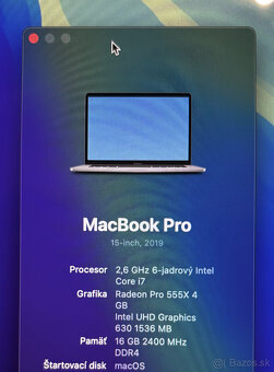 Predám MacBook Pro 15” (2019) - 7