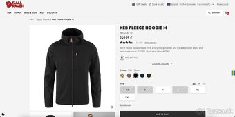 Outdoorová merino mikina Fjallraven Keb Fleece Jacket M - 7