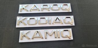 ŠKODA nápisy ČIERNE / CHROMOVE - 7