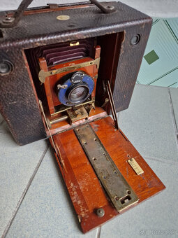 Starožitný měchový fotoaparát Kodak No. 4 Cartridge ca 1898 - 7