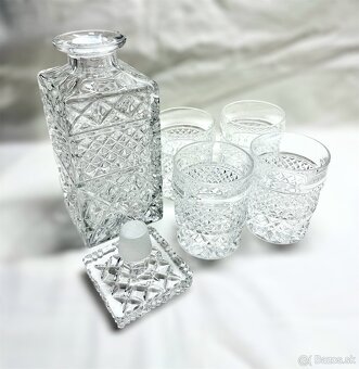 Bohemia Crystal Karafa + poháre NOVÉ (len vystavené) - 7