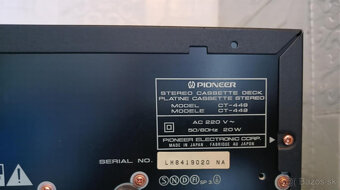 Prodám tape deck-PIONEER CT-449,plně funkční - 7