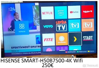 predám veľký Smart televízor LG-Wifi -152cm aj iné - 7