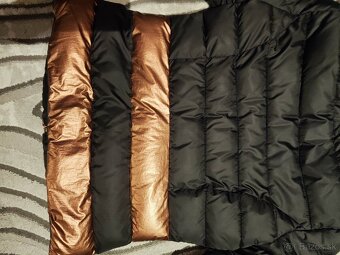 Hnedou čierna bunda zimná - 7