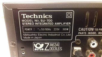 Kvalitny 360W zosilnovac TECHNICS SU-700,ClassA, JAPAN =az02 - 7