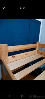 Detská posteľ z masívu bez matrace - 7