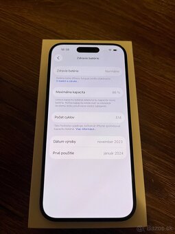 apple iphone 15 PRO 128gb Blue 86% - 7