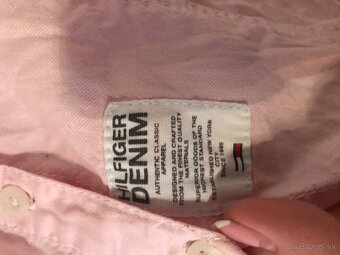 TOMMY HILFIGER originál damska pudrova bluzka S - 7
