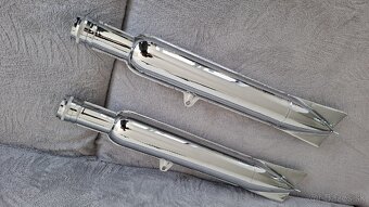 Chromované výfuky kyvacka, panelka, perak - 7