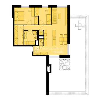 3 izbový byt 85 m² + terasa 76 m² v novom projekte, Nitra - 7