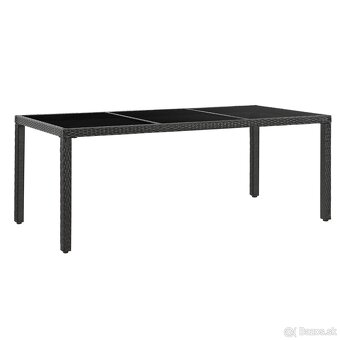 Záhradný ratanový set Rimini Plus - čierna - 7
