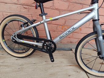 Nový detský bicykel SCool Limited Edition 16" silver - 7