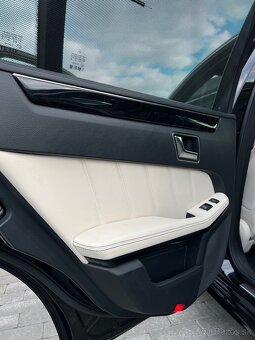 Mercedes E350 BlueTEC 4x4, biela koža, výbava, 185kW - 7