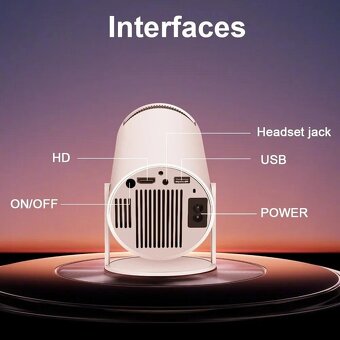 Digitálny projektor 4K Android 11 Wi-Fi bluetooth 260 ANSI - 7
