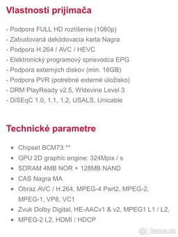 SKYLINK Kaon MZ-52 satelitný prijmač - nový - 7