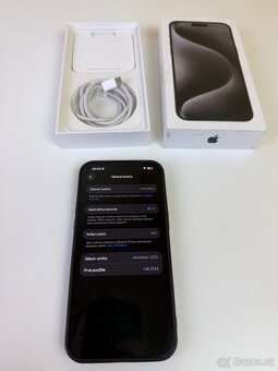 Predam vymenim Iphone 15 Pro Max 256GB čierny - 7