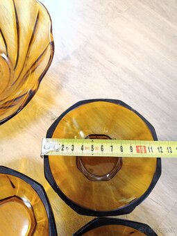 Retro misky , medové sklo - 7