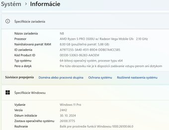 Lenovo ThinkPad T495 14", AMD Ryzen 5 PRO 3500U, RAM 8GB - 7