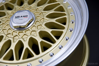 Alu kola 16" 4x100/108 Riccardo silver/gold - 7