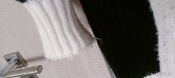 Kardigán čierno biely - 7