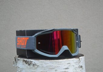 SHOT helma prilba okuliare čierna oranžová mat. - 7