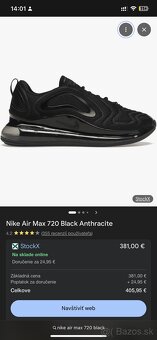 Nike Air Max 720 Black Anthracite - 7