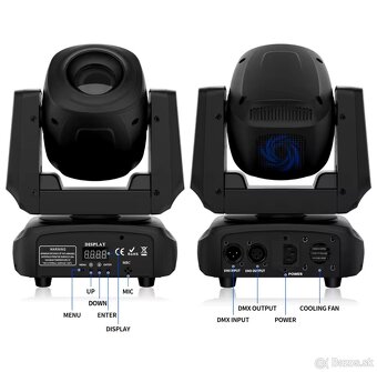 GOBO rotačné hlavy 120W - RGBW LED + prepravný kufrík. - 7