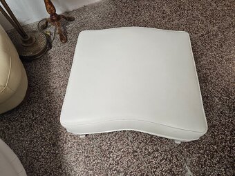 CHESTERFIELD ŠTÝL,KOŽENÁ BIELA - 7