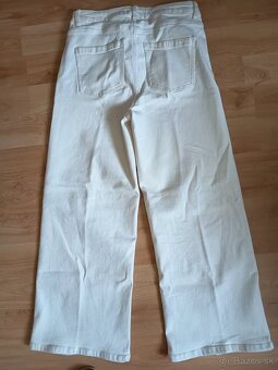 Biele džínsy v štýle culottes Tchibo 40/M - 7