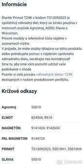 Redukovaný štartér tz4k14 2,7kw - 7