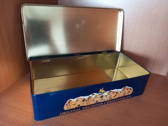 Staré objemné plechové nádoby po rodičoch - cena za 2ks - 7