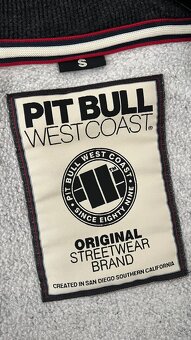 Pitbull West Coast mikina na zips s kapucňou dark grey melan - 7