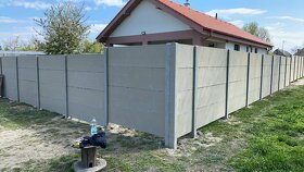 Montáž betónových plotov - 7