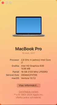 Apple MacBook Pro 15” - 7