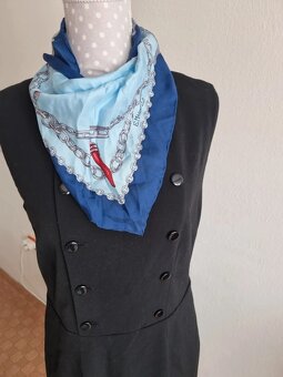 čierne biznis šaty Ralph Lauren 40 + šatka grátis - 7