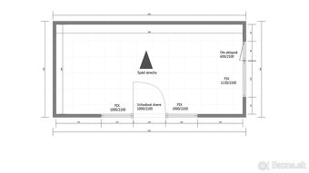 Mobilný kontajner 6m x 3m x 2.9m Skladom - 7