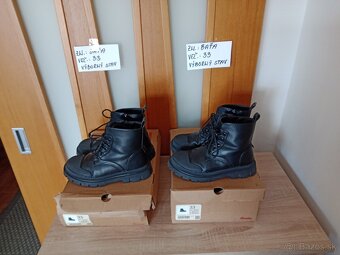 Dievčenské zatepl.clenkove topánky zn.Bata veľ.33 - 7