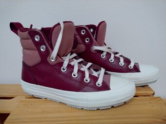 Vysoké teplé kožené tenisky Converse CHUCK TAYLOR ALL STAR - 7