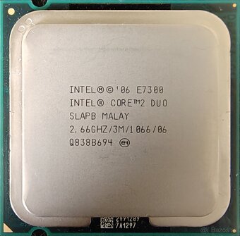 Rôzne CPU Intel Core i5, i3, Core 2 Duo, Pentium
- 7