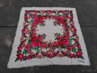 Predám starodávne kašmírové šatky a šál - 7