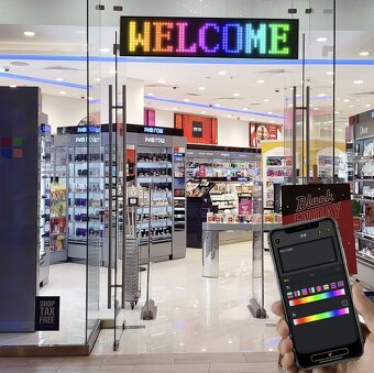 Farebná svetelná LED reklama pútač ohýbateľný flexibilný pás - 7