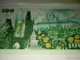 BANKOVKY 100 KČS 1989, VZÁCNÁ SÉRIE A ROZPRACOVANÝ TISK - 7