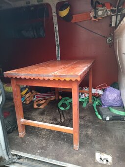 Predàm drevené stoly, lavičky, stoličky, poličky - 7