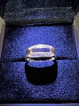 Zlatý dámsky prsteň - luxus - 7